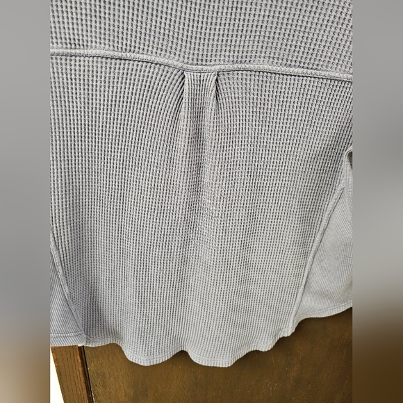 Aerie LumberJane Waffle Shirt Oversized Relaxed Size S Purple Blue - Picture 7 of 11